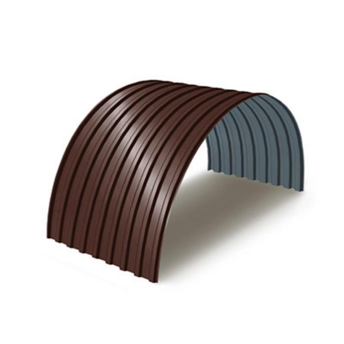 Профнастил Профлист-Металл CC10ПГ 1150 0,5 ECOSTEEL® Мореный дуб