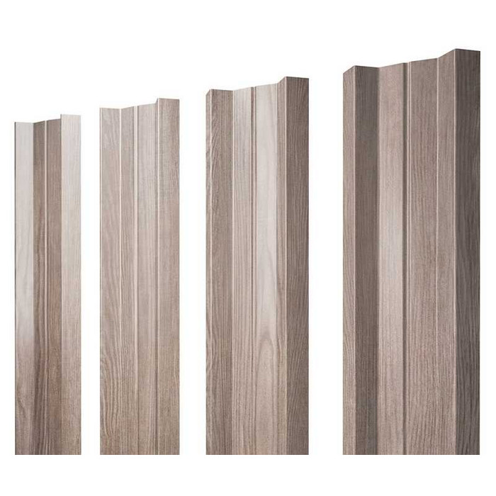 Штакетник М-образный А Grand Line 0,45 Print Elite White Wood White Wood
