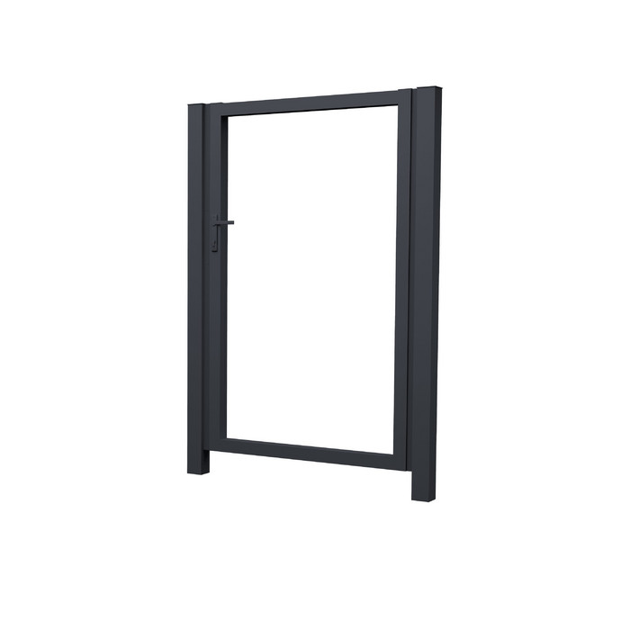 Калитка Жалюзи 1,68х1,5 RAL 7024 без заполнения