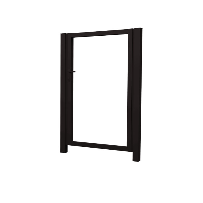 Калитка Жалюзи 2,0х1 RAL 9005 без заполнения