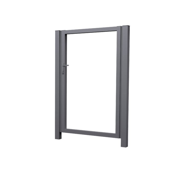 Калитка Жалюзи 2,0х1,5 RAL 7004 без заполнения