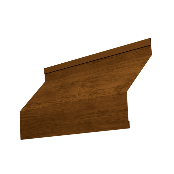 Ламель забора жалюзи Milan 0,45 Print Elite с пленкой Golden Wood TwinColor