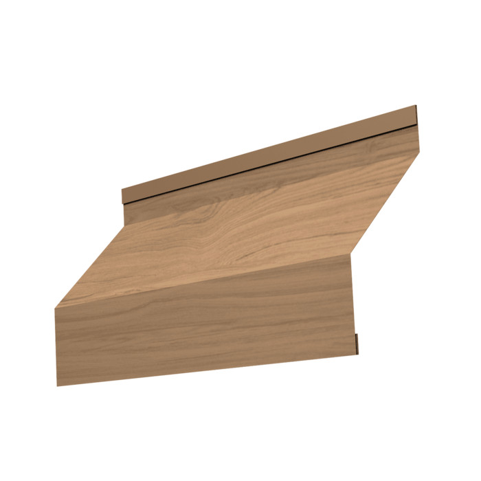 Ламель забора жалюзи Milan 0,45 Print Elite с пленкой Honey Wood TwinColor
