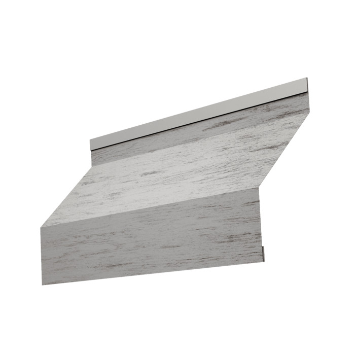 Ламель забора жалюзи Milan 0,45 Print Elite с пленкой Snow Wood TwinColor