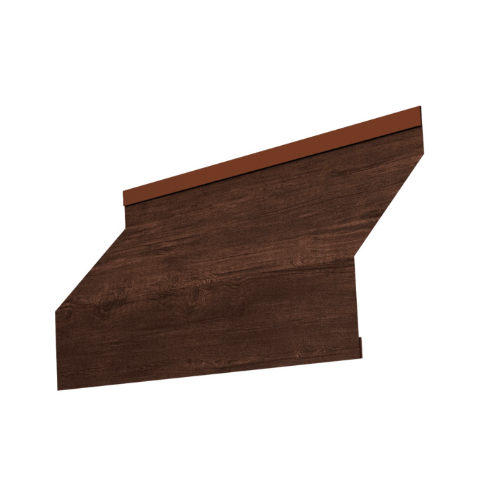 Ламель забора жалюзи Milan 0,45 Print Premium Cherry Wood Dark FTC