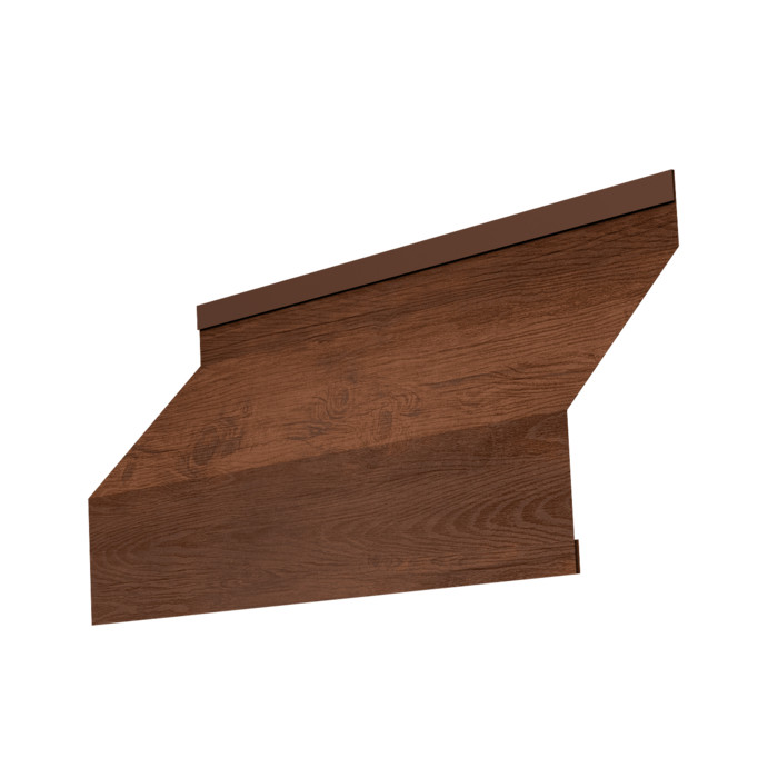 Ламель забора жалюзи Milan 0,45 Print Premium с пленкой Golden Wood Fresh TwinColor