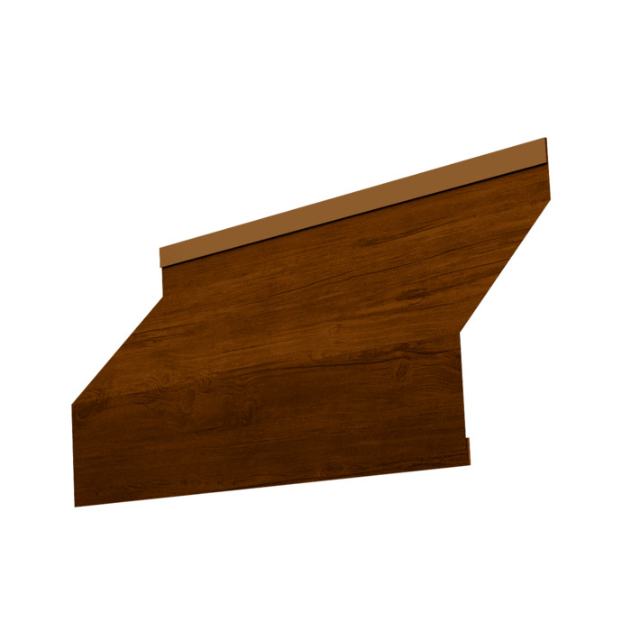 Ламель забора жалюзи Milan 0,45 Print Premium с пленкой Golden Wood Intense FTC
