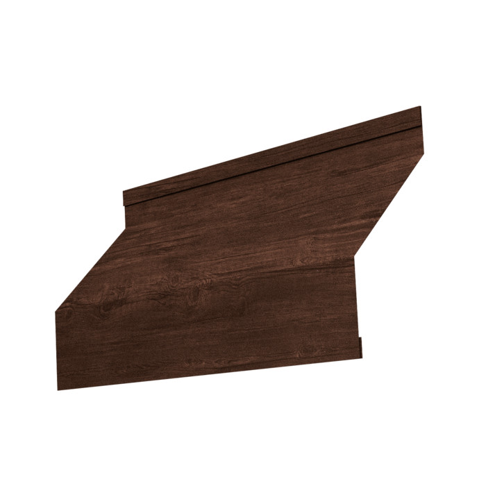 Ламель забора жалюзи Milan 0,45 Print-Double Premium Cherry Wood Dark F