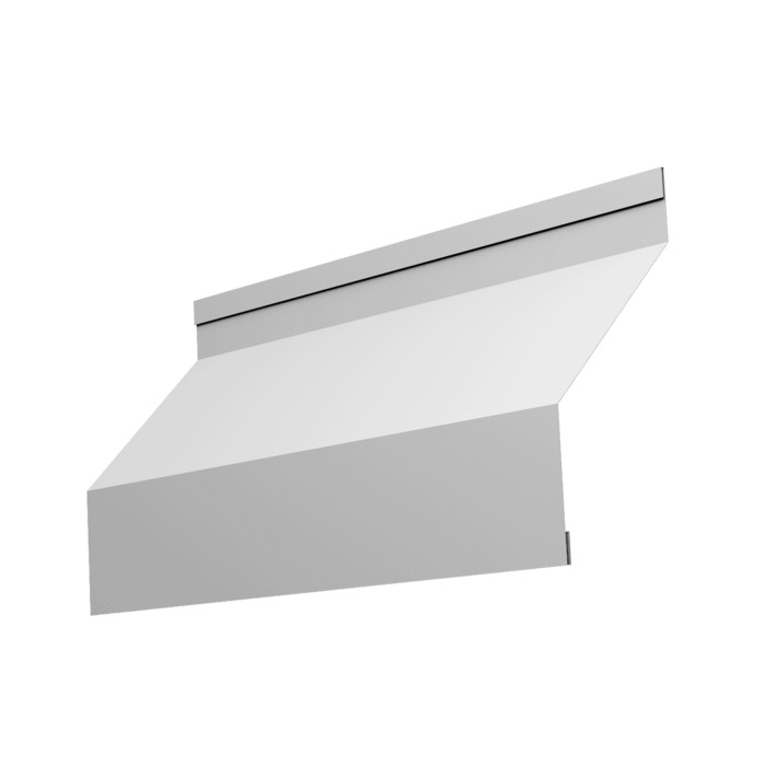 Ламель забора жалюзи Milan new 0,5 Satin RAL 9003 сигнальный белый