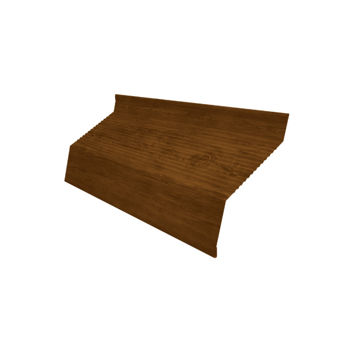 Ламель забора жалюзи Milan new gofr 0,45 Print Elite с пленкой Golden Wood TwinColor