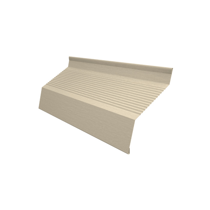 Ламель забора жалюзи Milan new gofr 0,45 Print Elite с пленкой Milky Wood TwinColor
