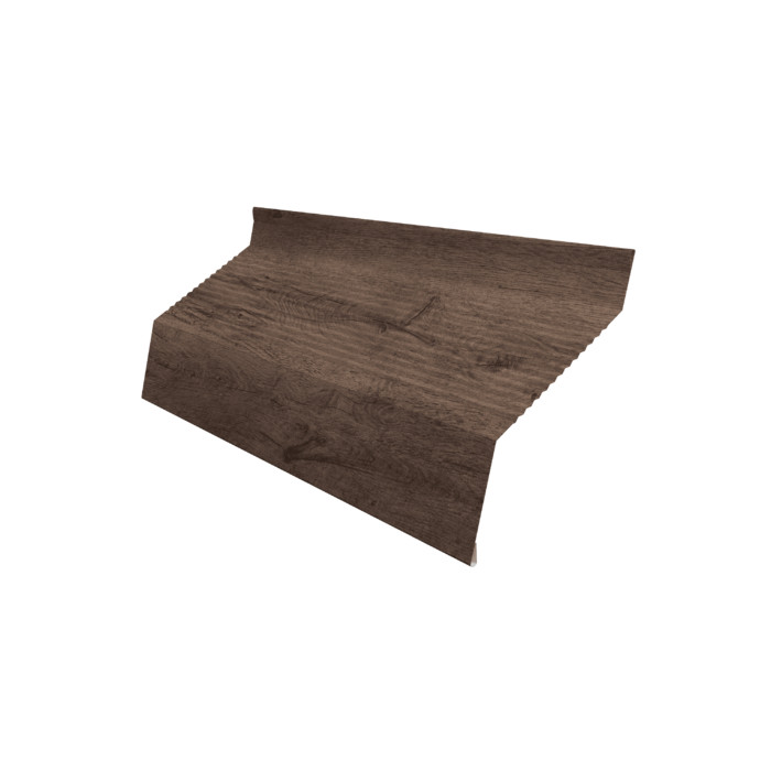Ламель забора жалюзи Milan new gofr 0,45 Print Premium Almond Wood Fresh