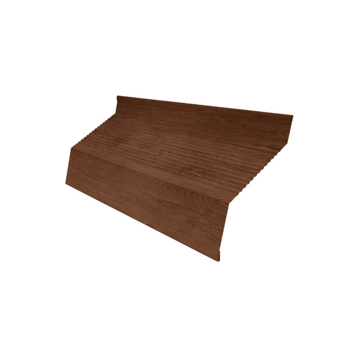 Ламель забора жалюзи Milan new gofr 0,45 Print Premium Golden Wood Fresh TwinColor