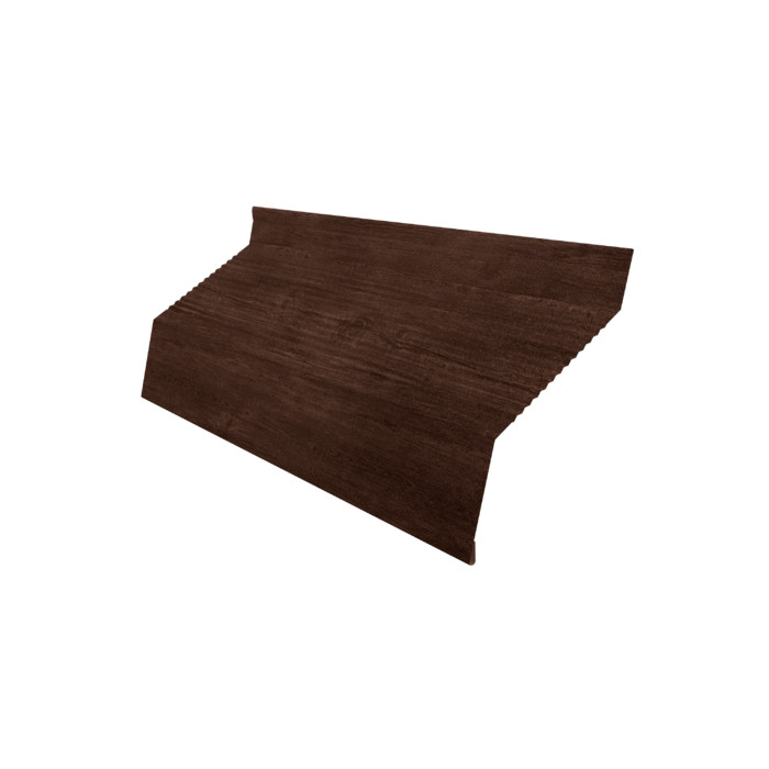Ламель забора жалюзи Milan new gofr 0,45 Print Premium с пленкой Cherry Wood Dark FTC