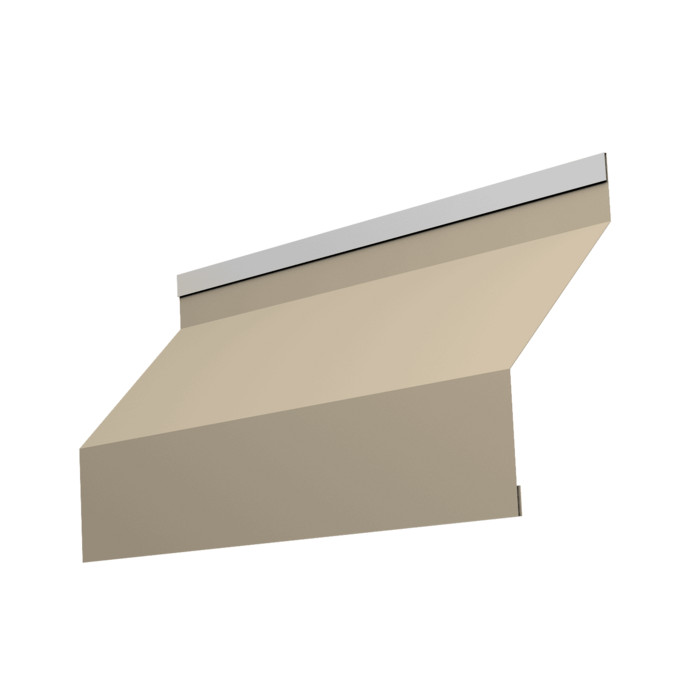 Ламель забора жалюзи Milan new 0,45 Drap TX RAL 1015 светлая слоновая кость