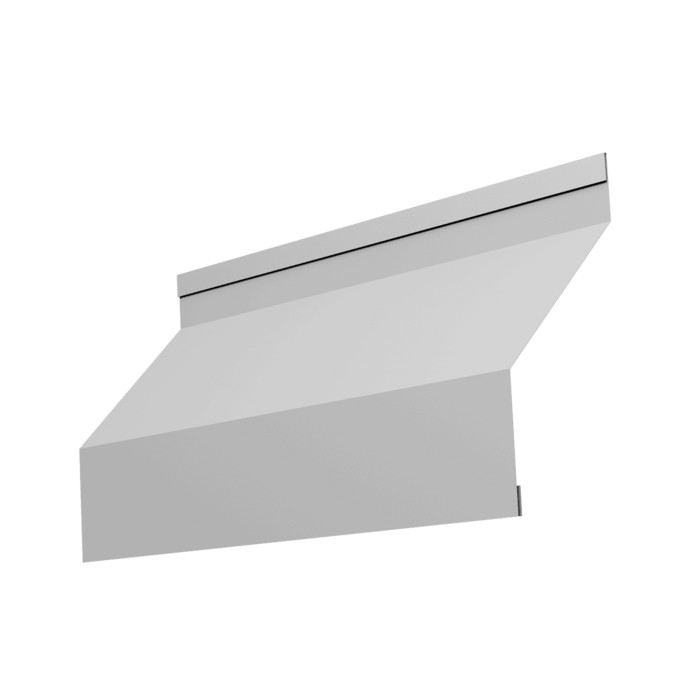 Ламель забора жалюзи Milan new 0,45 Drap TX RAL 7047 телегрей 4