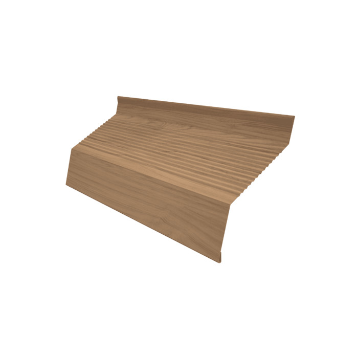 Ламель забора жалюзи Milan new gofr 0,45 Print Elite Honey Wood TwinColor