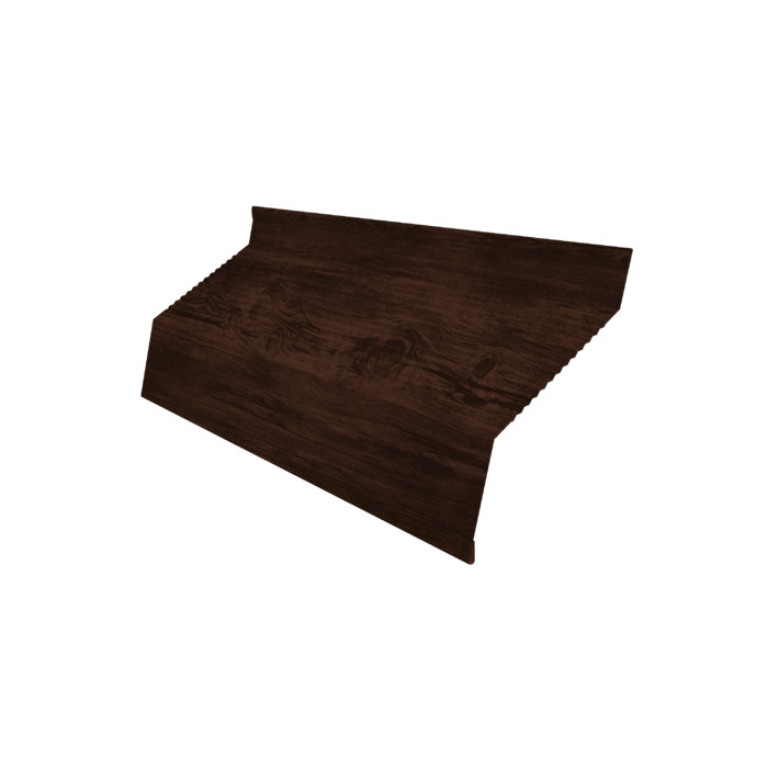 Ламель забора жалюзи Milan new gofr 0,45 Print Elite с пленкой Cherry Wood TwinColor