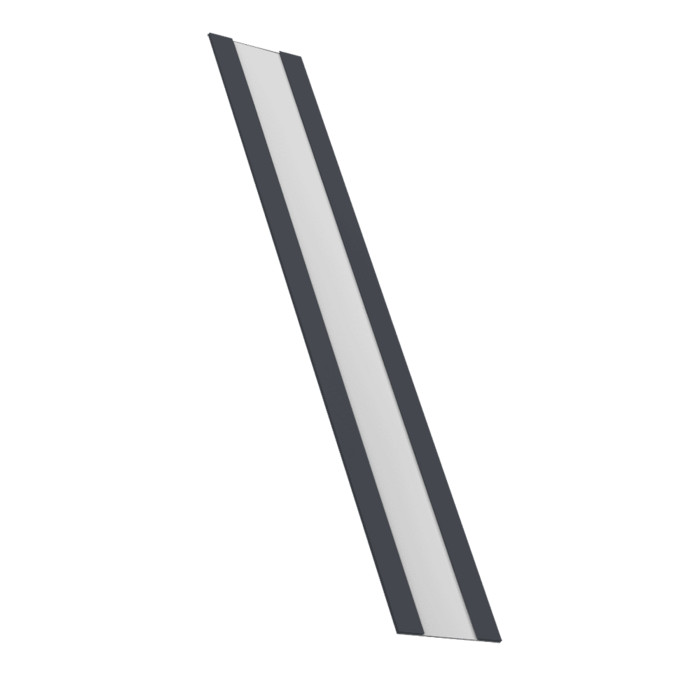 Крепежная планка жалюзи Milan, Milan Slim, Tokyo 0,45 Drap ST RAL 7024 мокрый асфальт (2м)