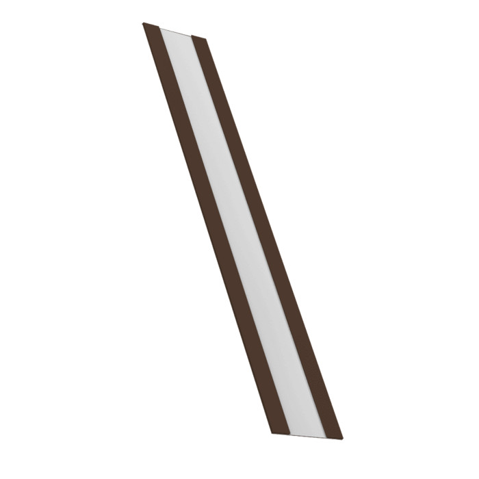 Крепежная планка жалюзи Milan, Milan Slim, Tokyo 0,45 Drap ST RAL 8017 шоколад (2,5м)