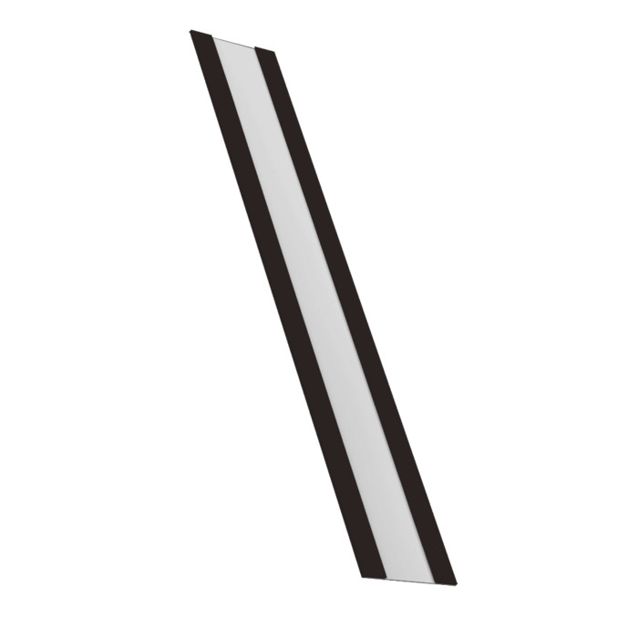 Крепежная планка жалюзи Milan, Milan Slim, Tokyo 0,45 Drap ST RAL 9005 черный (3м)