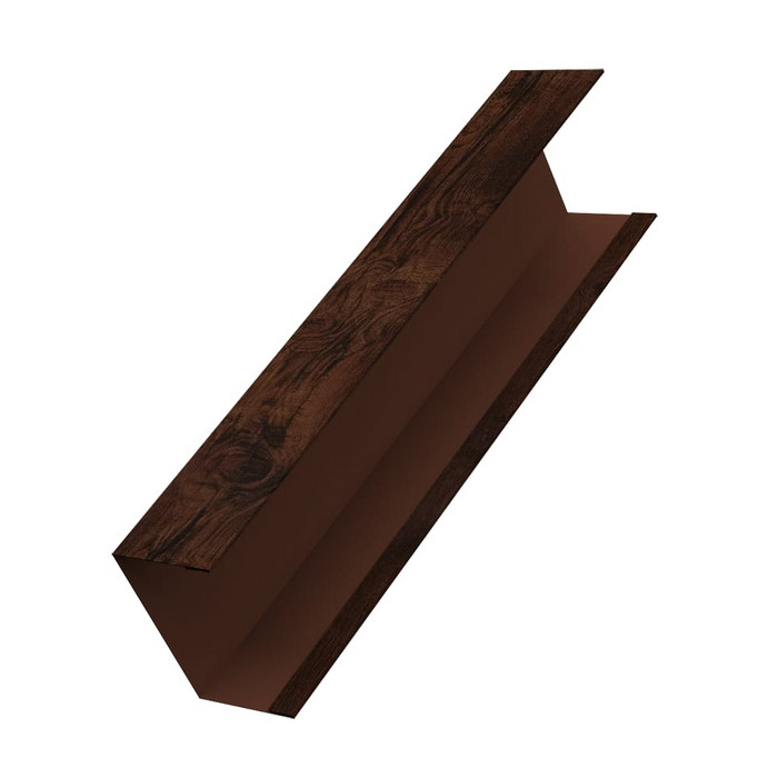 Крышка жалюзи Milan, Tokyo (для калиток, ворот) 0,45 Print Premium Cherry Wood Dark FTC (2,5м)