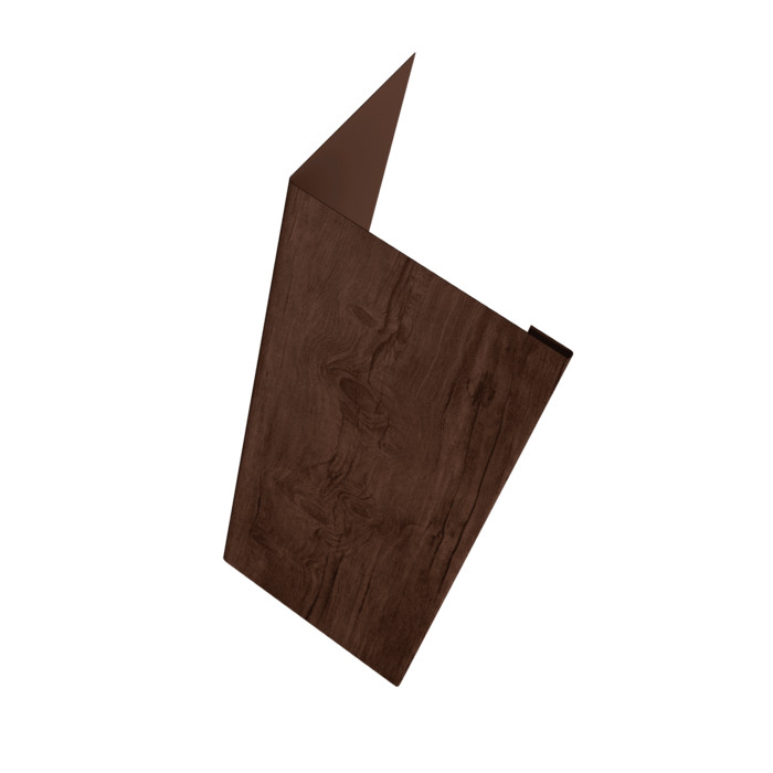 Нащельник (для калиток и ворот) 25х35 жалюзи Milan, Tokyo, Palermo 0,45 Print Premium Cherry Wood Fresh TwinColor (L1,68)