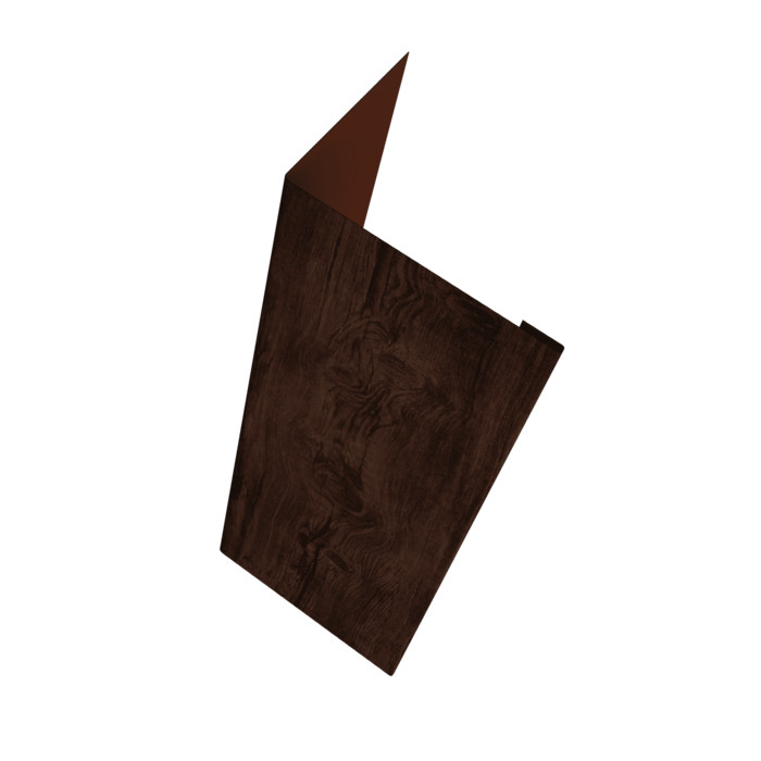 Нащельник (для калиток и ворот) 25х35 жалюзи Milan, Tokyo, Palermo 0,45 Print Elite Cherry Wood TwinColor (L2,5)