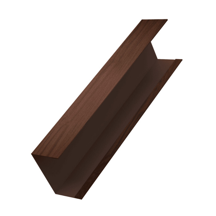 Крышка жалюзи Milan, Tokyo (для калиток, ворот) 0,45 Print Elite Choco Wood TwinColor (2м)