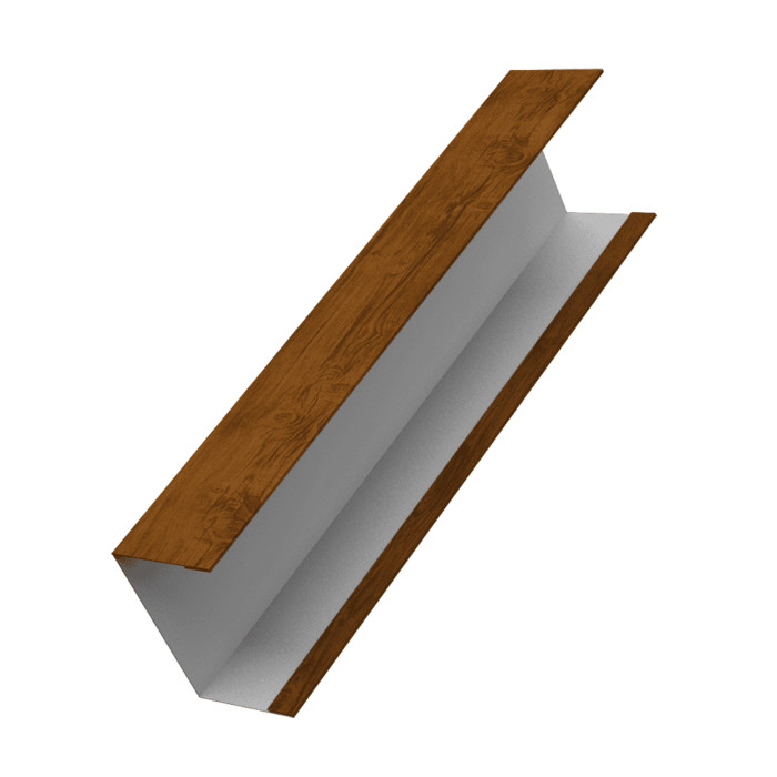 Крышка жалюзи Milan, Tokyo (для калиток, ворот) 0,45 Print-double Elite Golden Wood (2,5м)