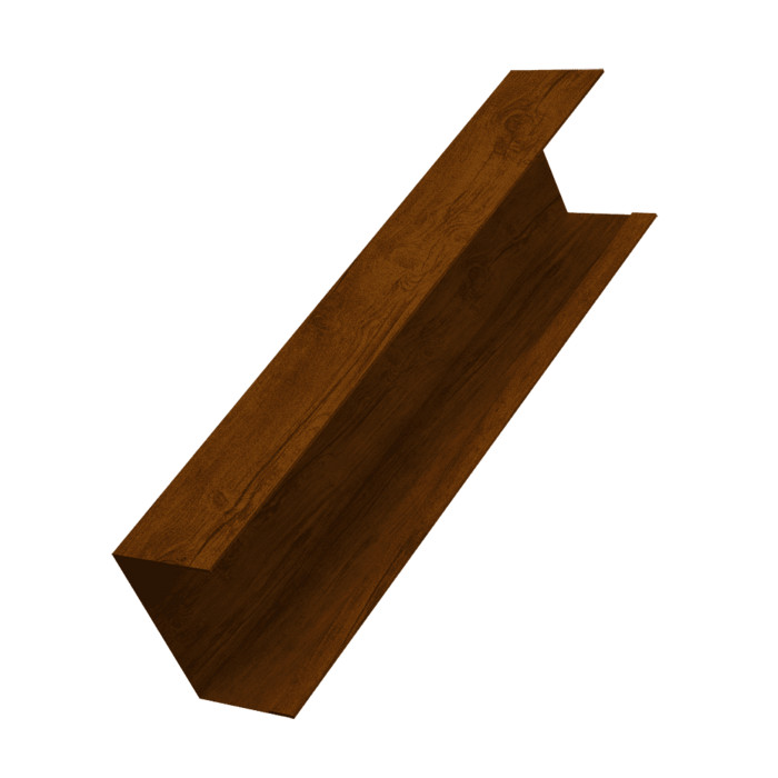 Крышка жалюзи Milan, Tokyo (для калиток, ворот) 0,45 Print-double Premium Golden Wood Intense F (2м)
