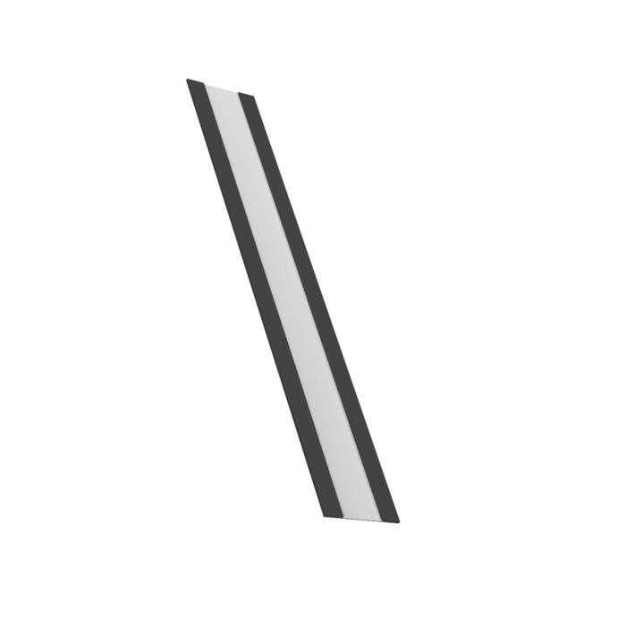 Крепежная планка жалюзи Milan, Milan Slim, Tokyo 0,45 Drap TR RAL 7016 антрацитово-серый (2,5м)