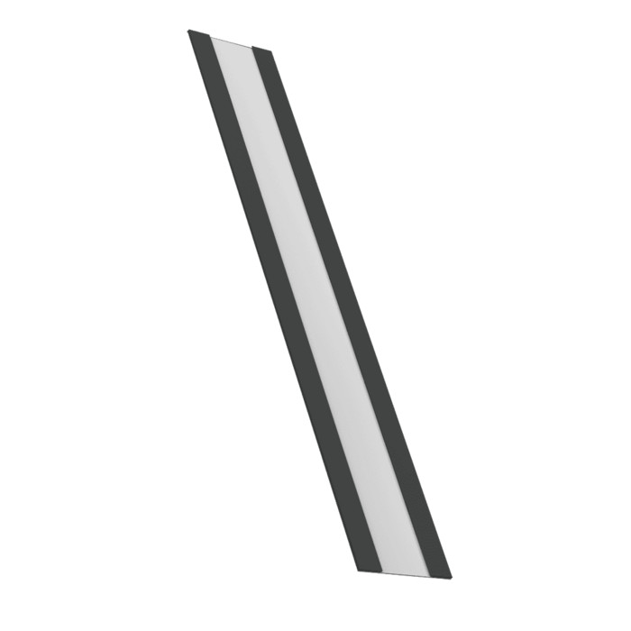 Крепежная планка жалюзи Milan, Milan Slim, Tokyo 0,45 Drap RAL 7016 антрацитово-серый (3м)