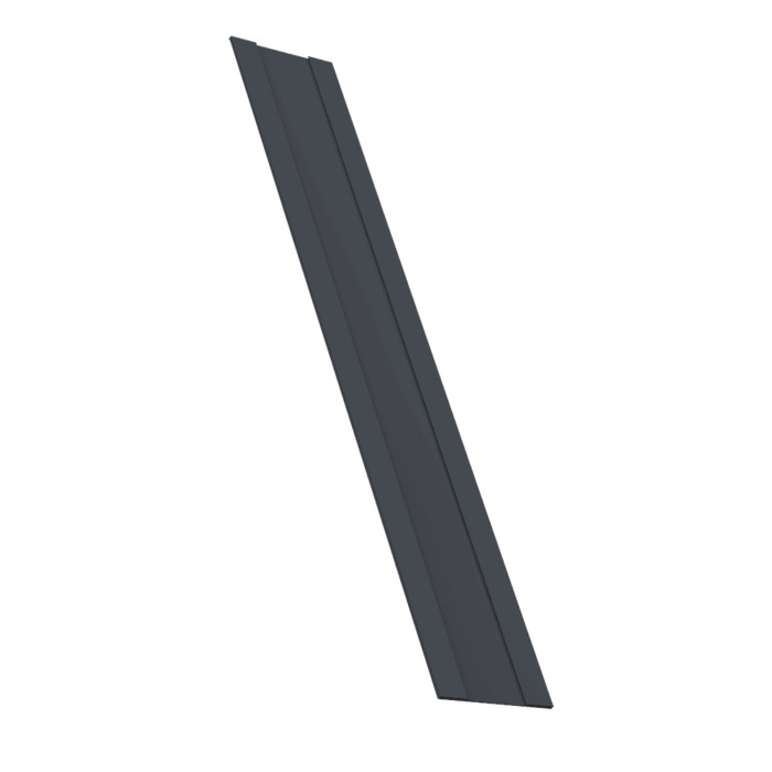 Крепежная планка жалюзи Milan, Milan Slim, Tokyo 0,5 Velur X RAL 7024 мокрый асфальт (2,5м)