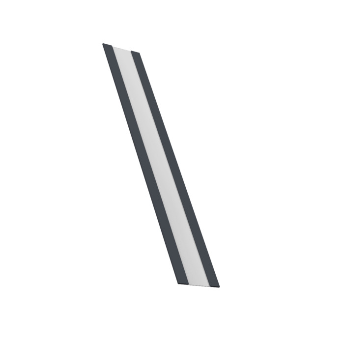 Крепежная планка жалюзи Milan, Milan Slim, Tokyo 0,45 Drap ST lite RAL 7024 мокрый асфальт (2м)