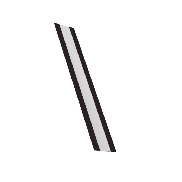 Крепежная планка жалюзи Milan, Milan Slim, Tokyo 0,5 Drap RAL 9005 черный (2,5м)