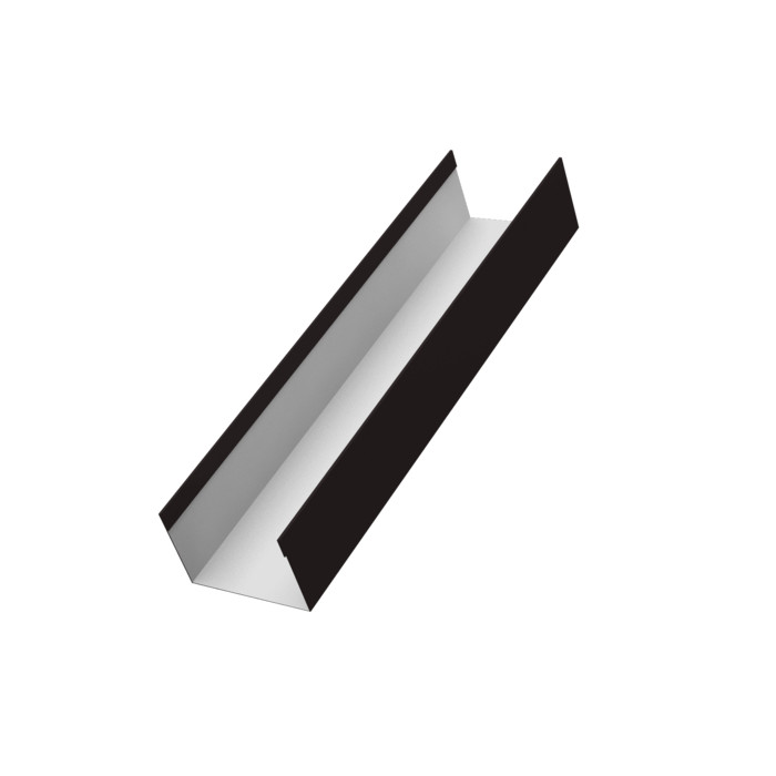 Стойка жалюзи Milan, Tokyo 0,5 Drap RAL 9005 черный (3м)