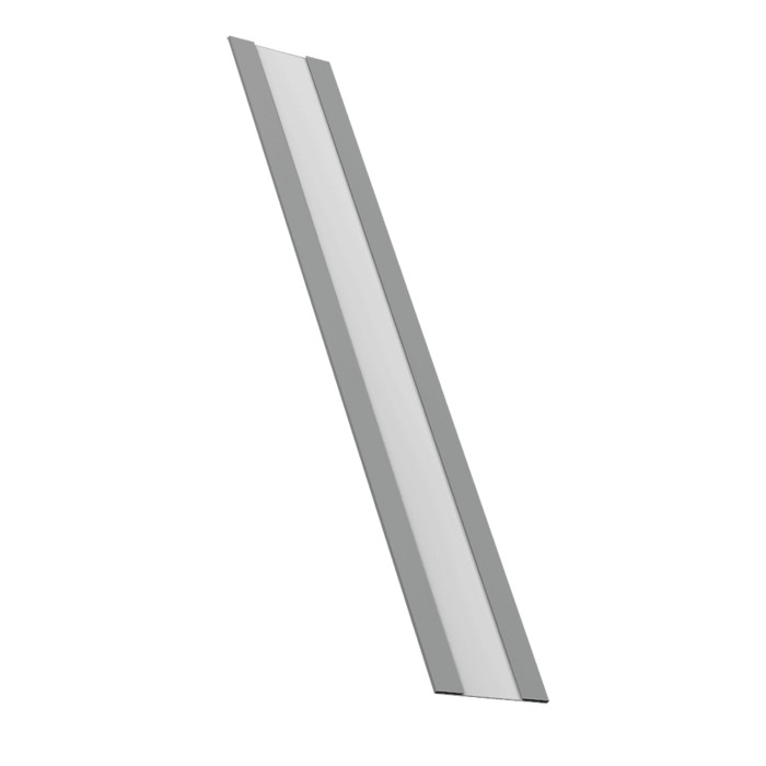 Крепежная планка жалюзи Milan, Milan Slim, Tokyo 0,5 Satin RAL 9006 бело-алюминиевый (2м)