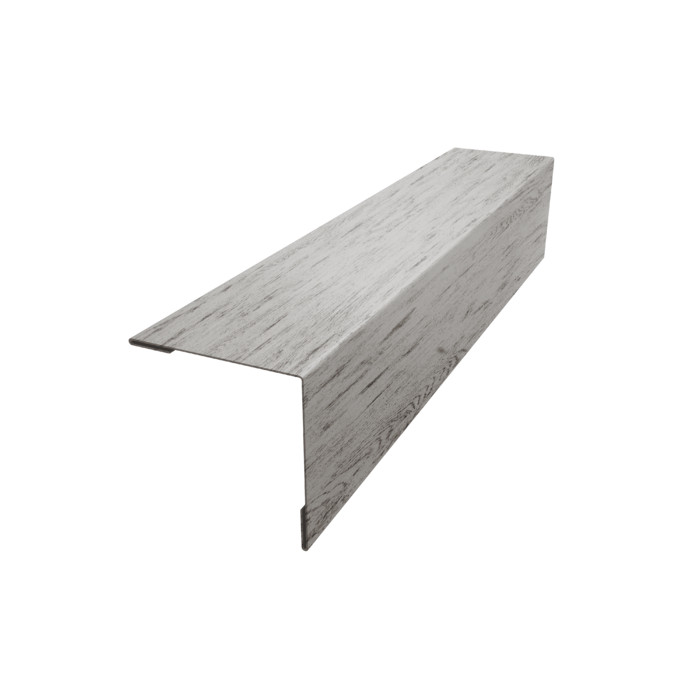 Планка завершающая 50х50 жалюзи Milan 0,45 Print Elite Snow Wood TwinColor (2,5м)