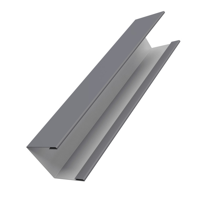Крышка жалюзи Milan Slim 0,45 PE RAL 7004 сигнальный серый (2м)