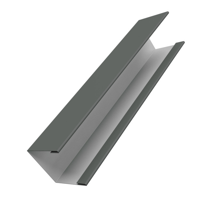 Крышка жалюзи Milan Slim 0,45 PE RAL 7005 мышино-серый (2м)