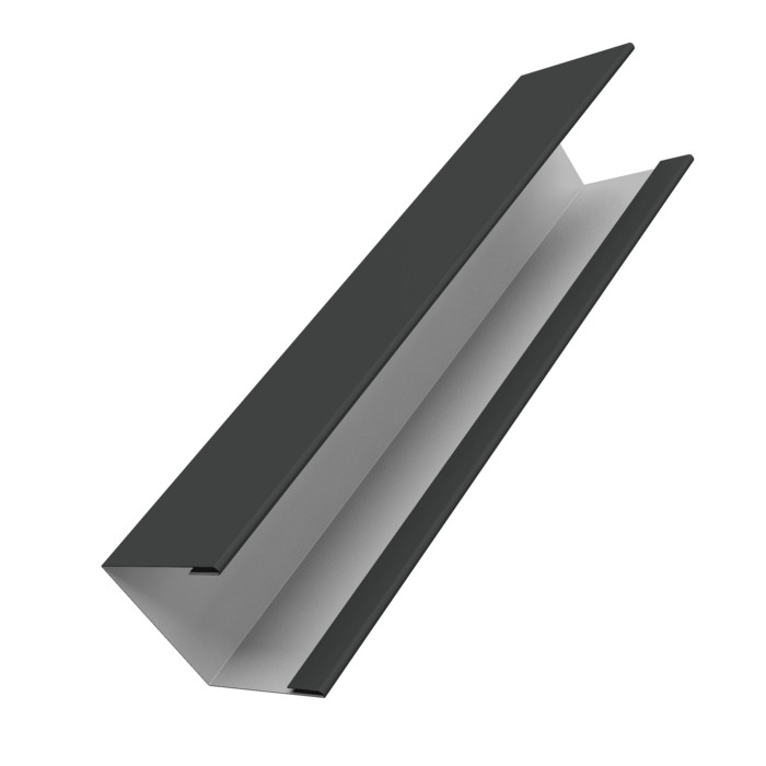 Крышка жалюзи Milan Slim 0,45 PE RAL 7016 антрацитово-серый (2м)