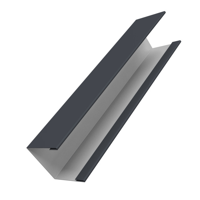 Крышка жалюзи Milan Slim 0,45 PE RAL 7024 мокрый асфальт (2,5м)