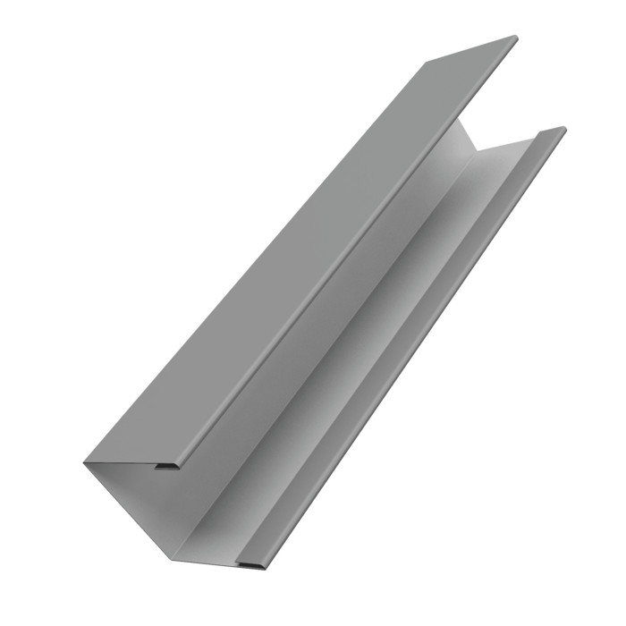 Крышка жалюзи Milan Slim 0,45 PE RAL 9006 бело-алюминиевый (3м)