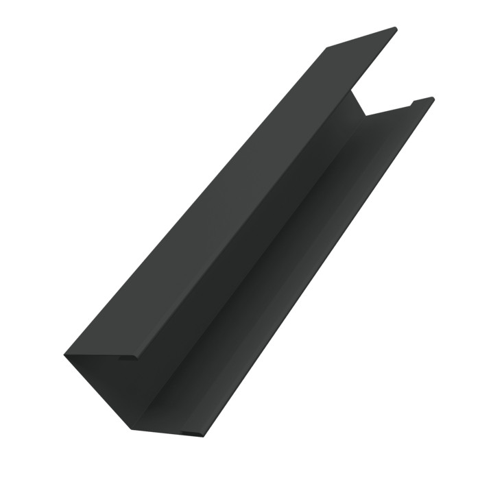 Крышка жалюзи Milan Slim 0,45 PE-Double RAL 7016 антрацитово-серый (2,5м)
