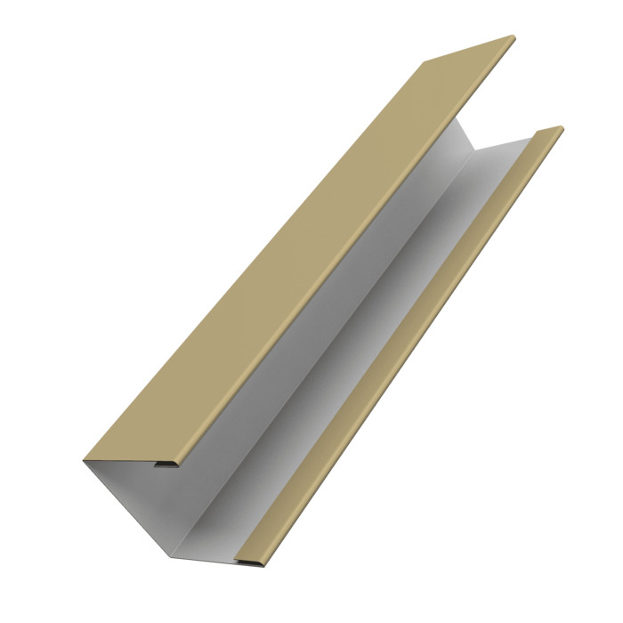 Крышка жалюзи Milan Slim 0,45 PE RAL 1014 слоновая кость (3м)