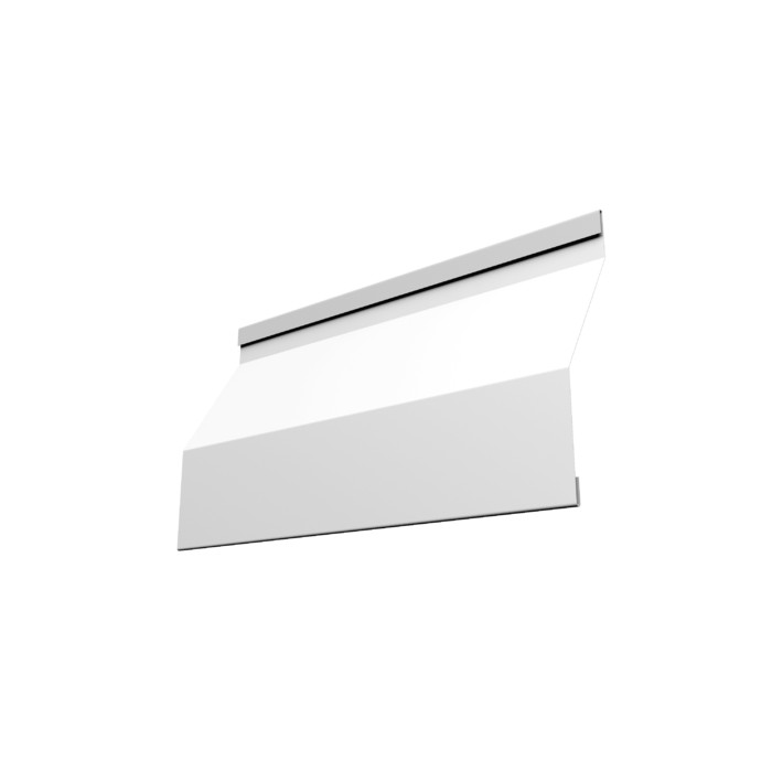 Ламель забора жалюзи Milan Slim 0,45 Drap TX RAL 9003 сигнальный белый