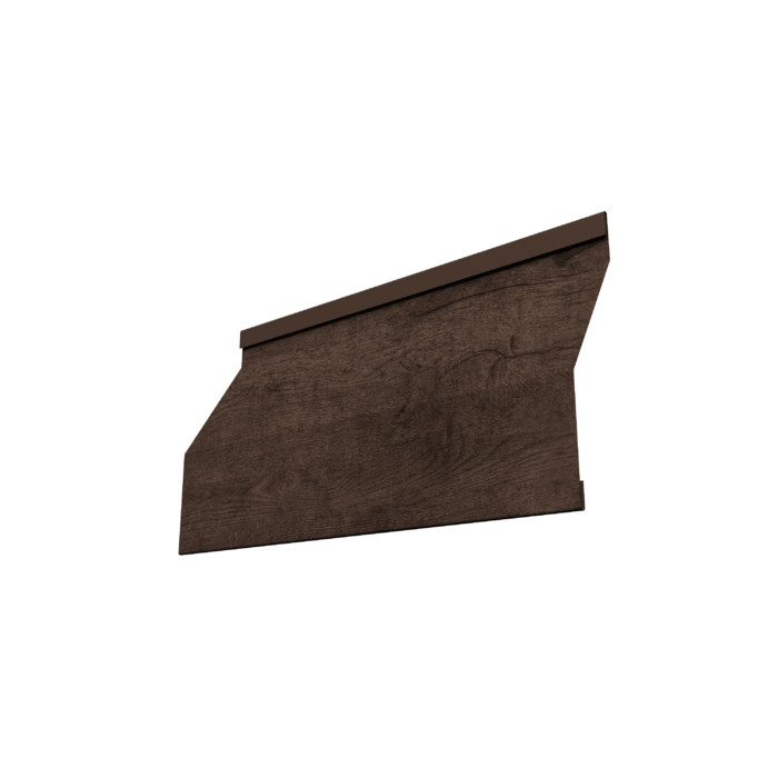 Ламель забора жалюзи Milan Slim 0,45 Print Elite Antique Wood TwinColor