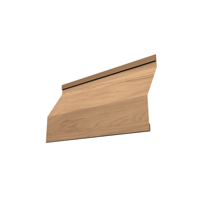 Ламель забора жалюзи Milan Slim 0,45 Print Elite Honey Wood TwinColor