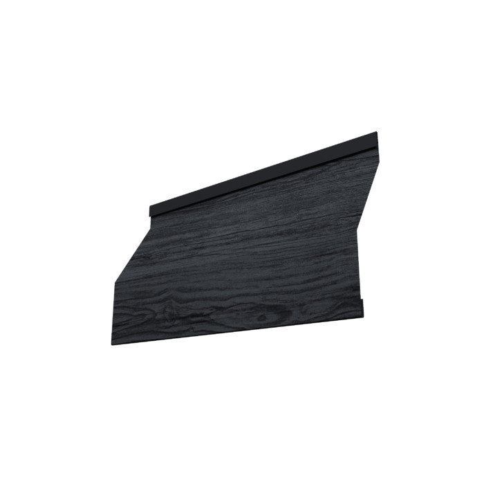 Ламель забора жалюзи Milan Slim 0,45 Print Premium Grey Wood TwinColor